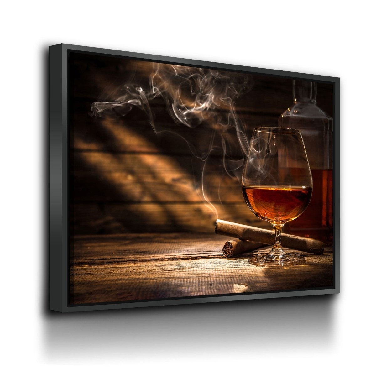 Cigar And Bourbon Canvas Wall Art