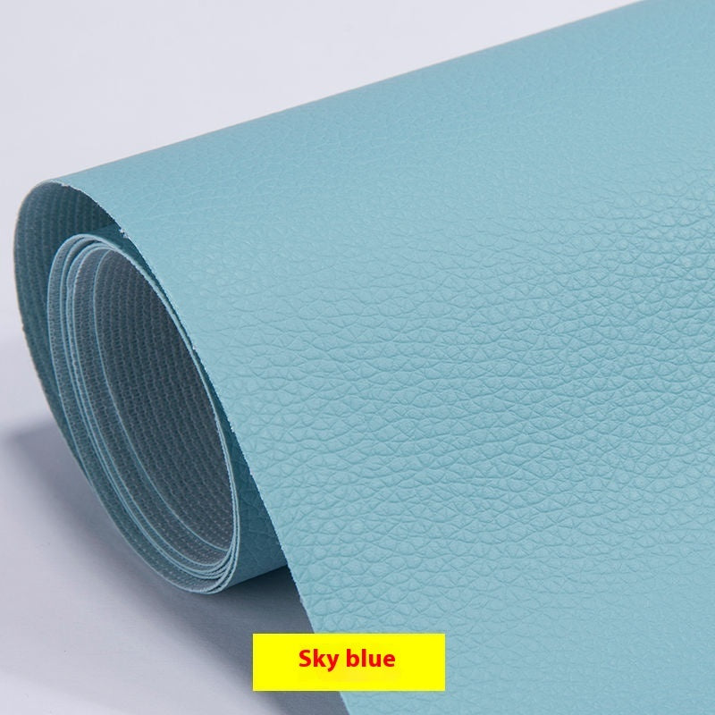sky blue leather repair sticky patch