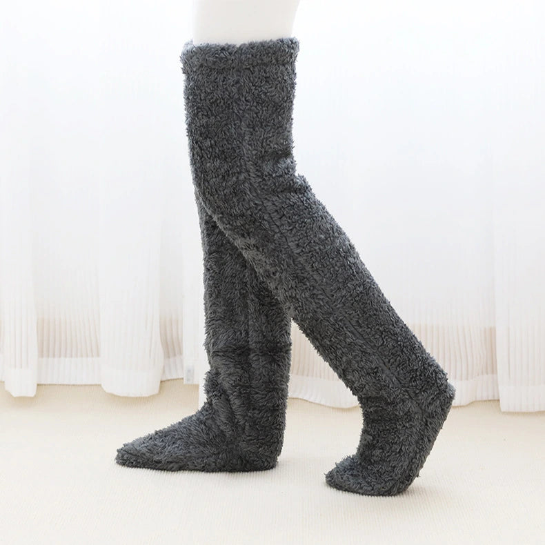 Fuzzy Knee High Socks - Instantly Warm & Cozy Your Legs