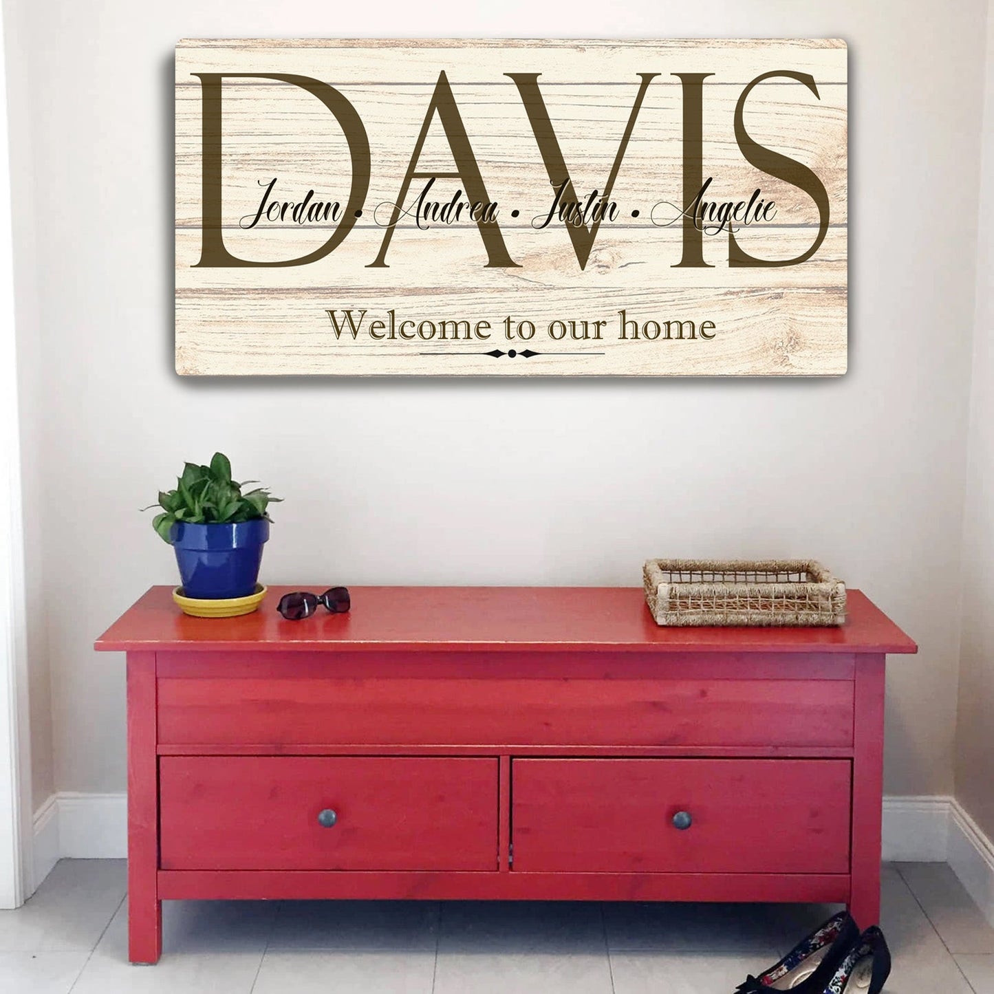 Welcome to Our Home Canvas Wall Art