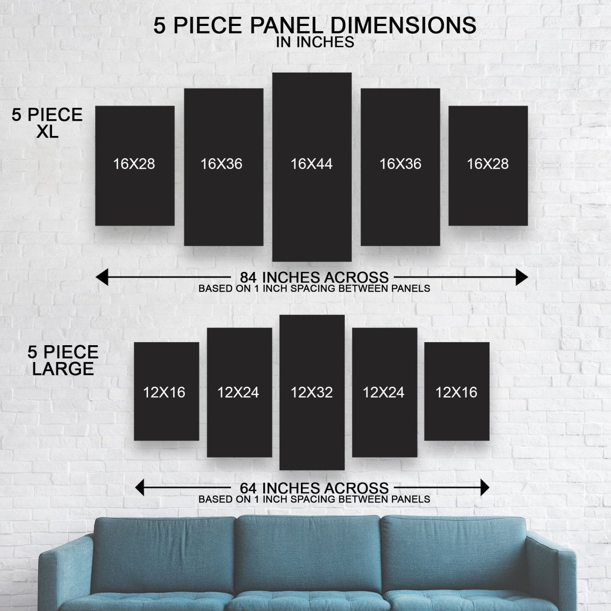 Deep Sea Fishing 5-Piece Canvas Wall Art Set