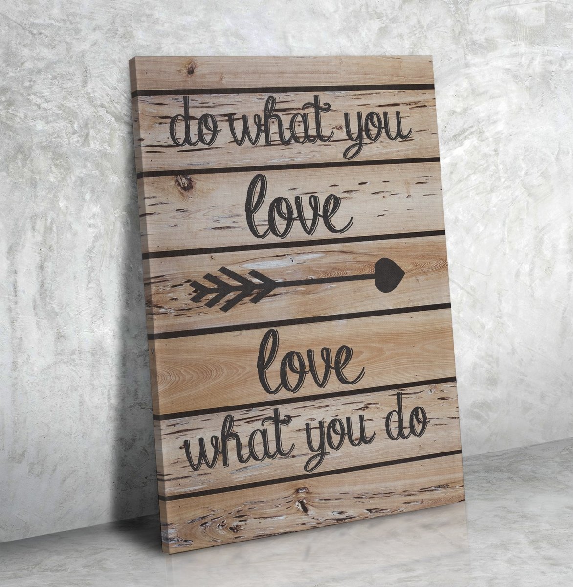 Do What You Love Love What You Do motivational canvas wall art