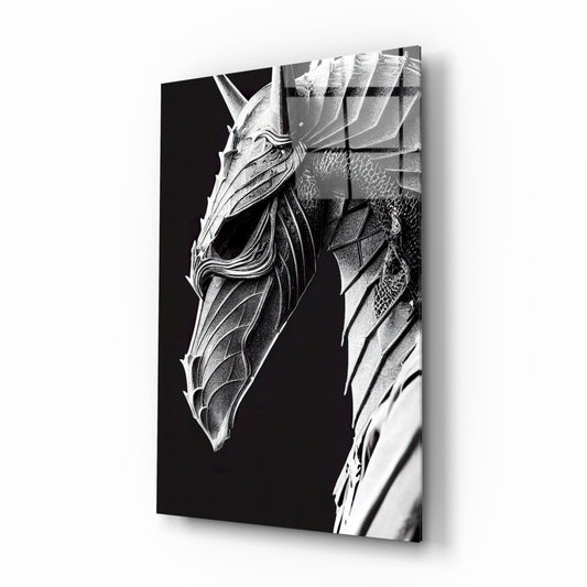 Iron Dragon Glass Art || Designer Collection