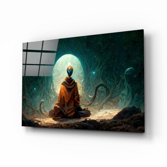 Meditation Glass Art || Designer Collection