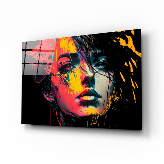 Rebel Beauty Rainbow Glass Wall Art