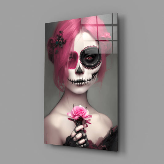 Gothic Bride Glass Wall Art