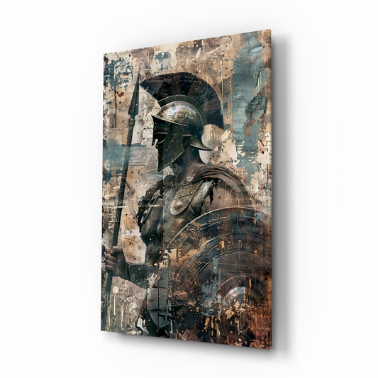Ruins Gladiator Glass Wall Art