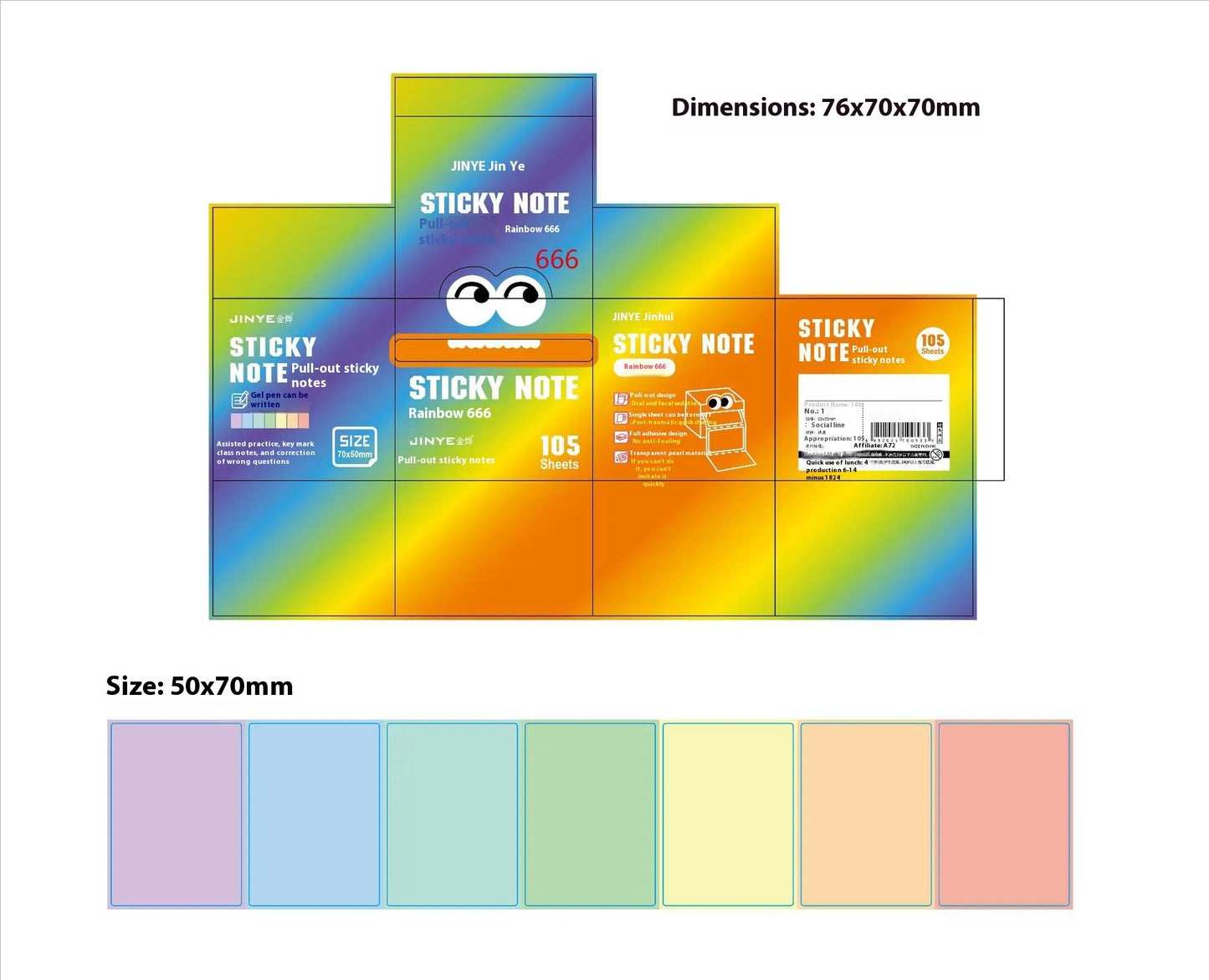Pull Out Sticky Notes Dispenser - Your Cutest Desk Upgrade