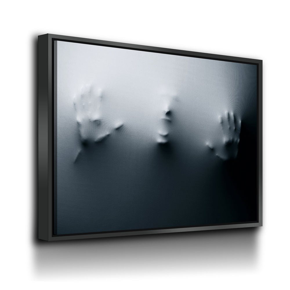 Face In The Wall Canvas Wall Art, Halloween Horror Decor