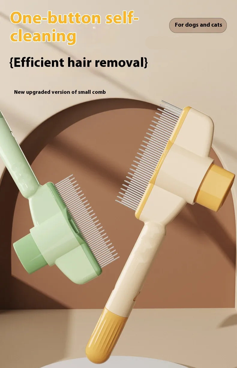 Pet Self Cleaning Comb: Remove Shedding Hair Instantly