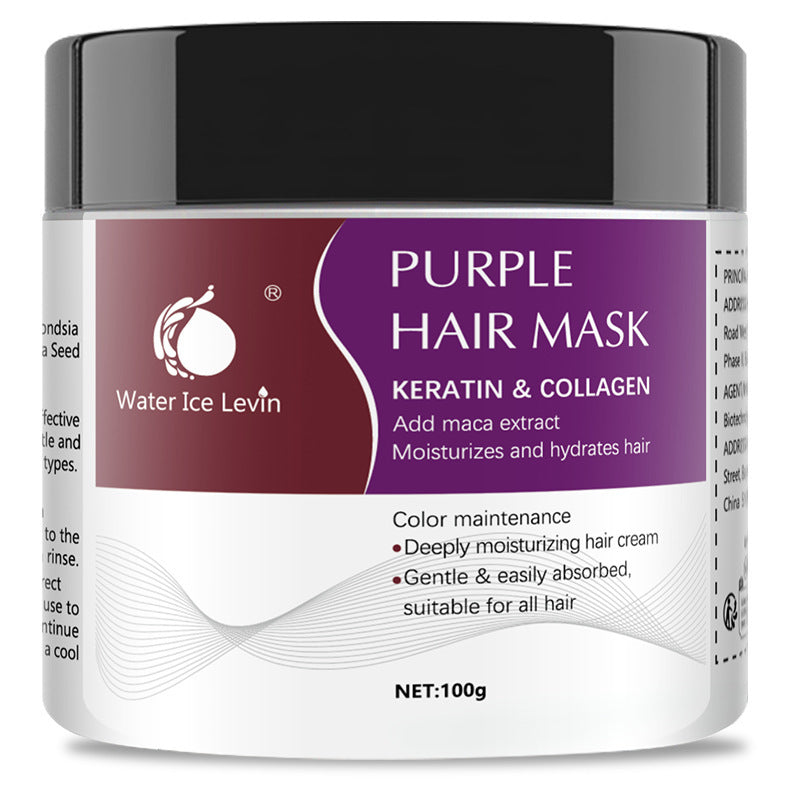 Purple Hair Mask with Keratin & Collagen – Hydrate, Tone & Shine in Minutes