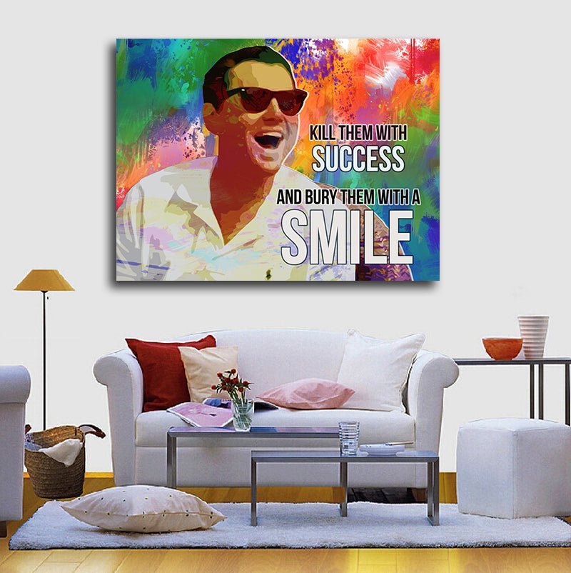Kill Them With Success Motivational Canvas Wall Art