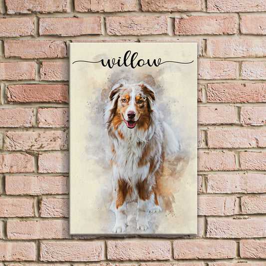 Pet Memorial Watercolor Canvas Wall Art II