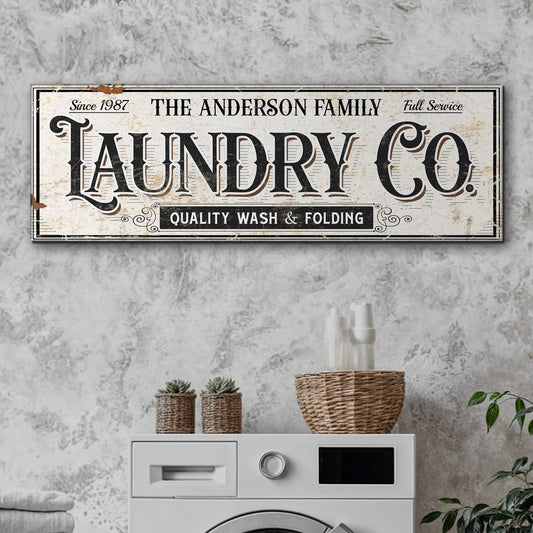 Laundry Room Canvas Wall Art VIII