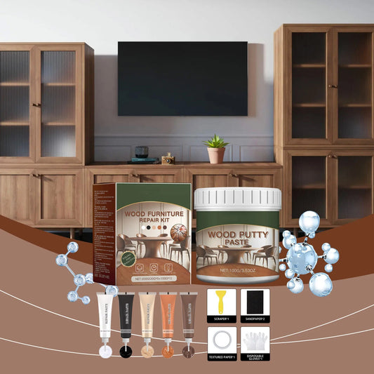 Wood Furniture Repair Kit – Instantly Restore Scratched, Cracked, or Damaged Wood Like New