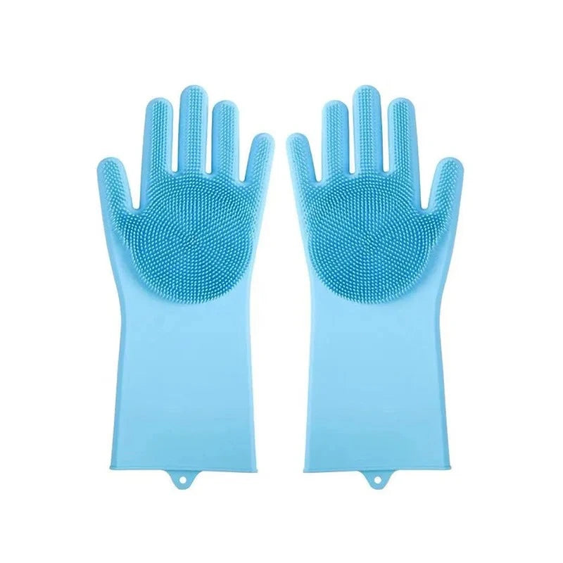 Pet Grooming Gloves - Instantly Make Bath Time Easy