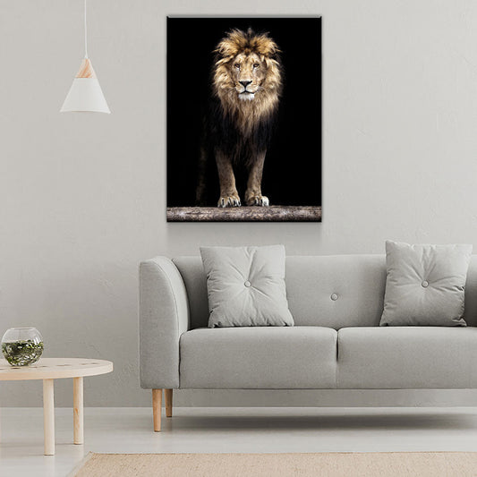 Mighty African Lion Canvas Wall Art