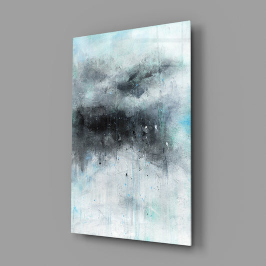 Storm Cloud Abstract Glass Wall Art