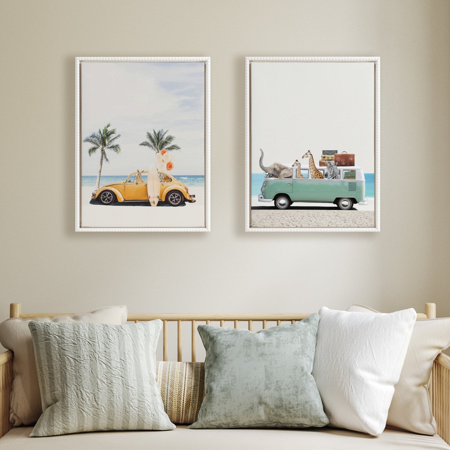 Summer Animal Adventures II Canvas Wall Art