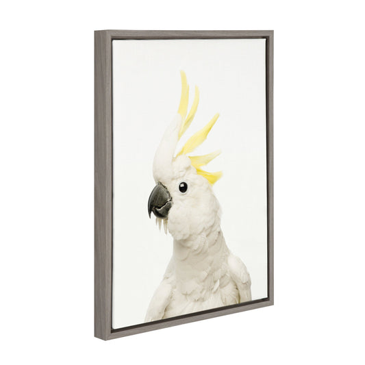 Bird Portrait Framed Canvas Wall Art