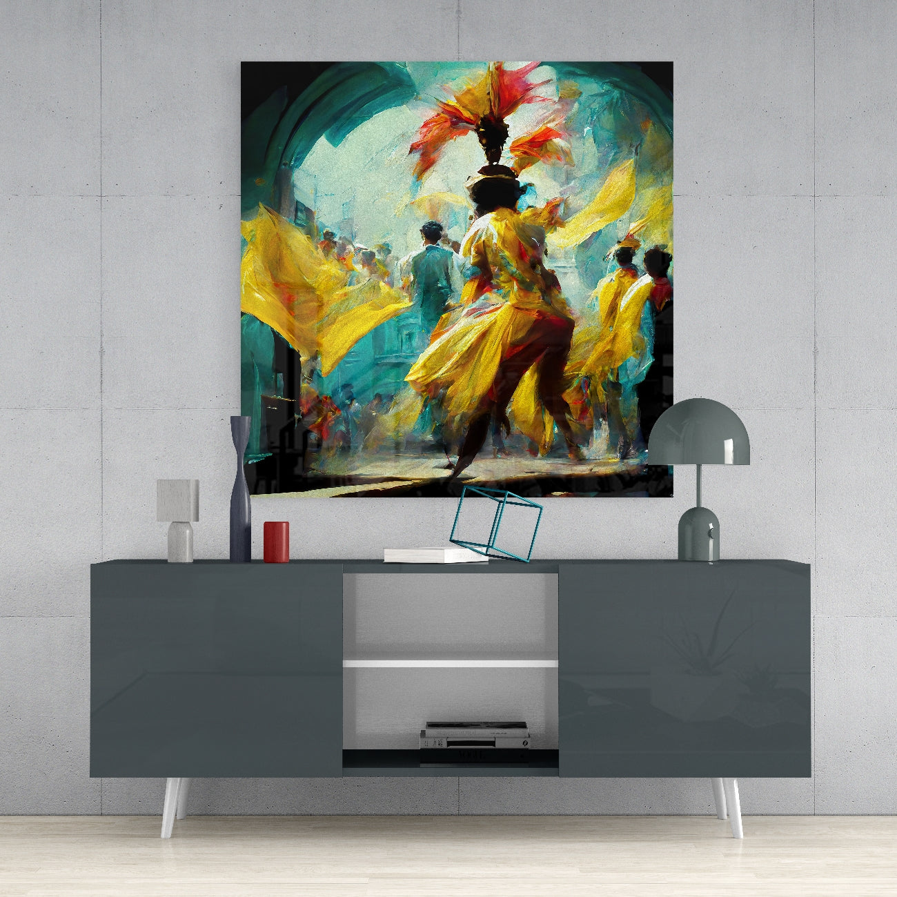 Festival Glass Wall Art