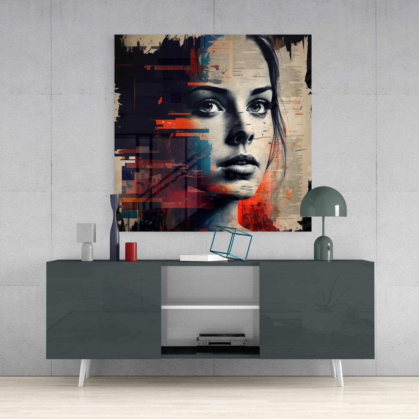 Women Glass Wall Art