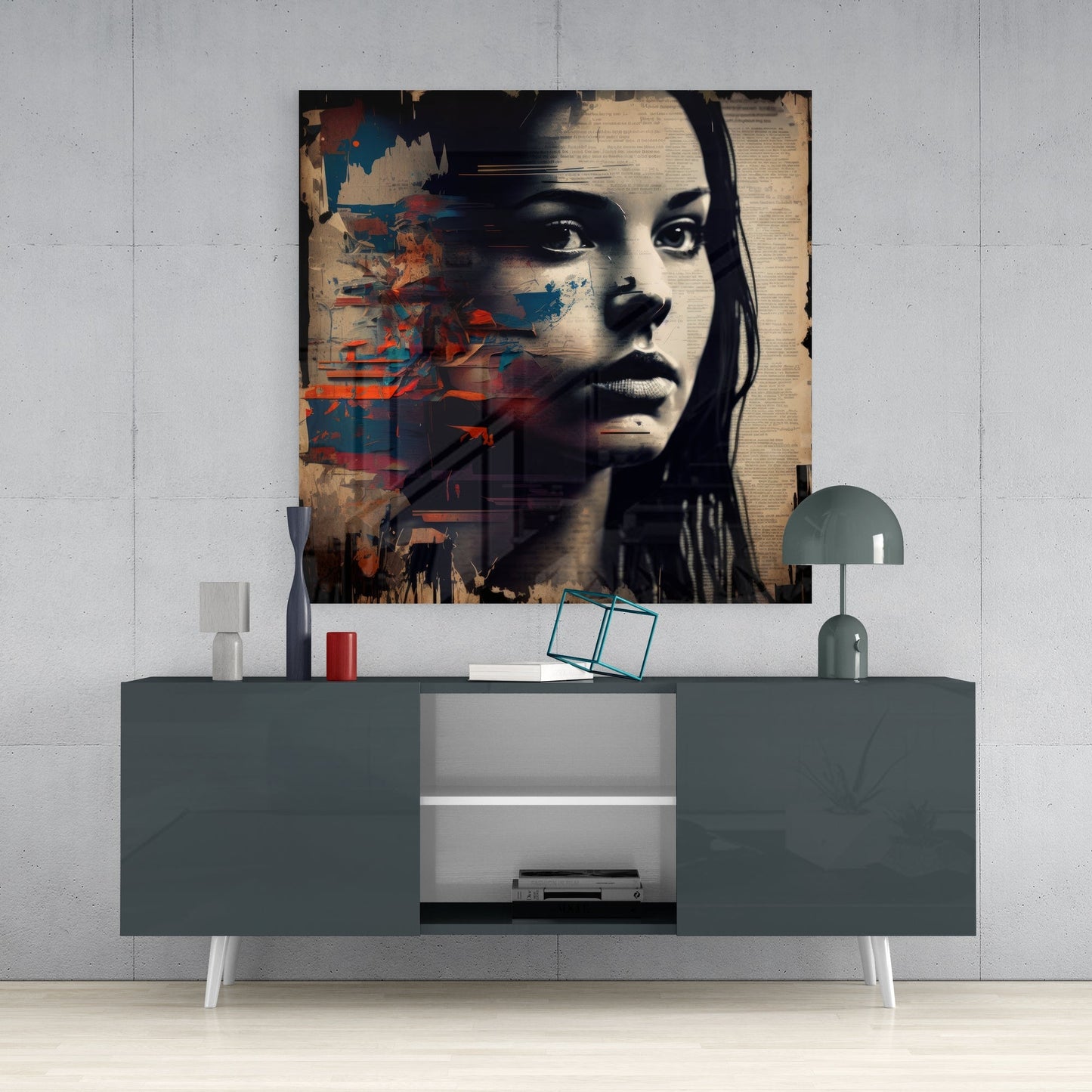 Women Glass Wall Art
