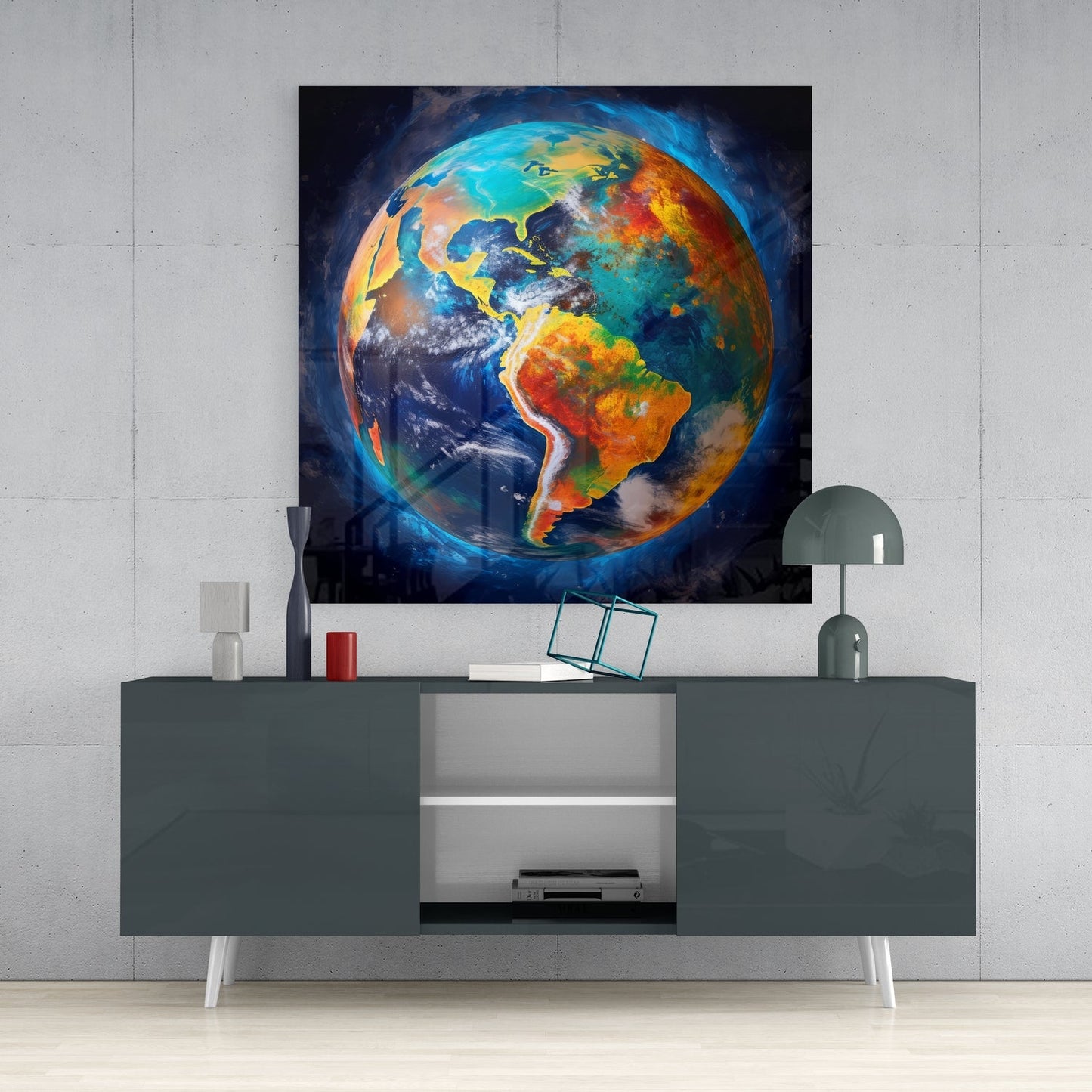 Earth Glass Wall Art
