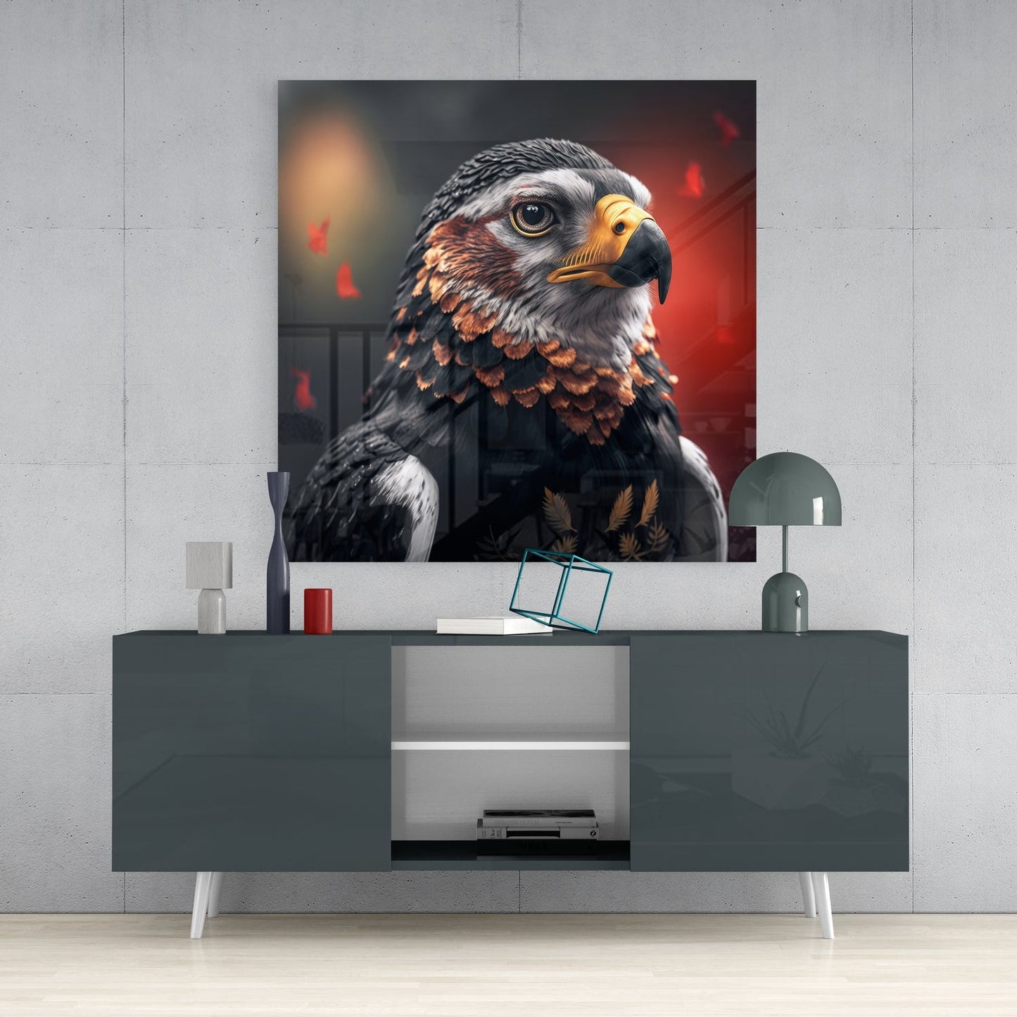 Eagle Glass Wall Art