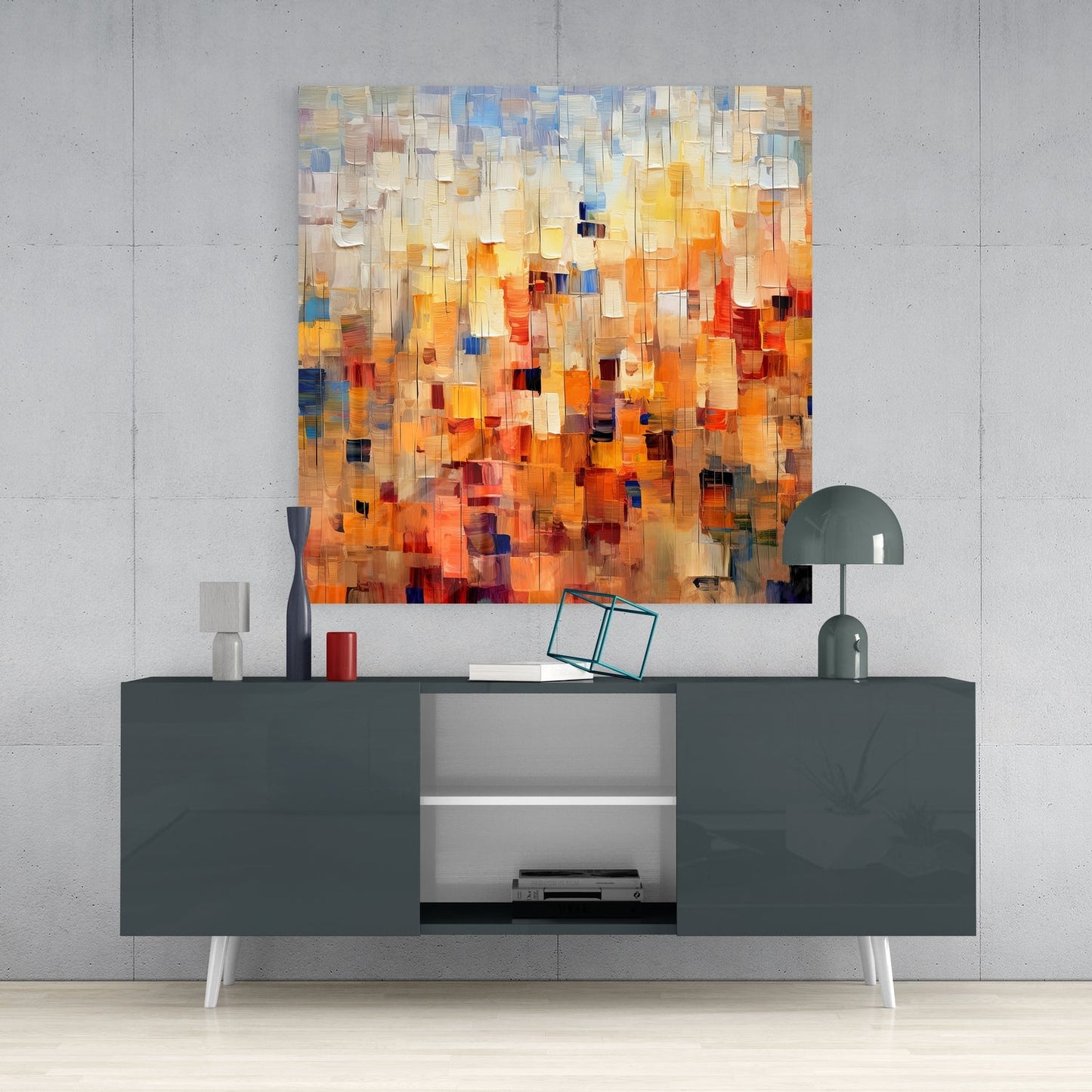 Homes Glass Wall Art