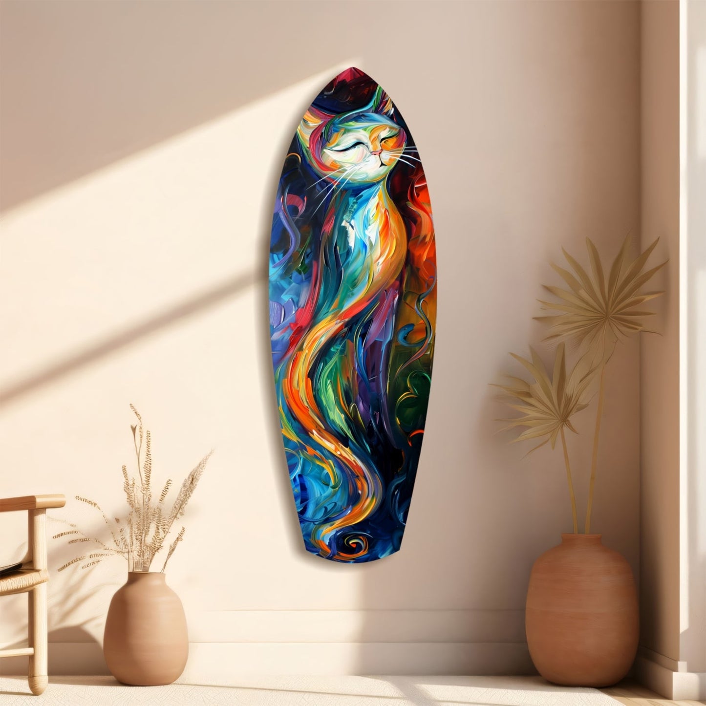 Cat Glass Wall Art - Charming Kitty Wall Decor