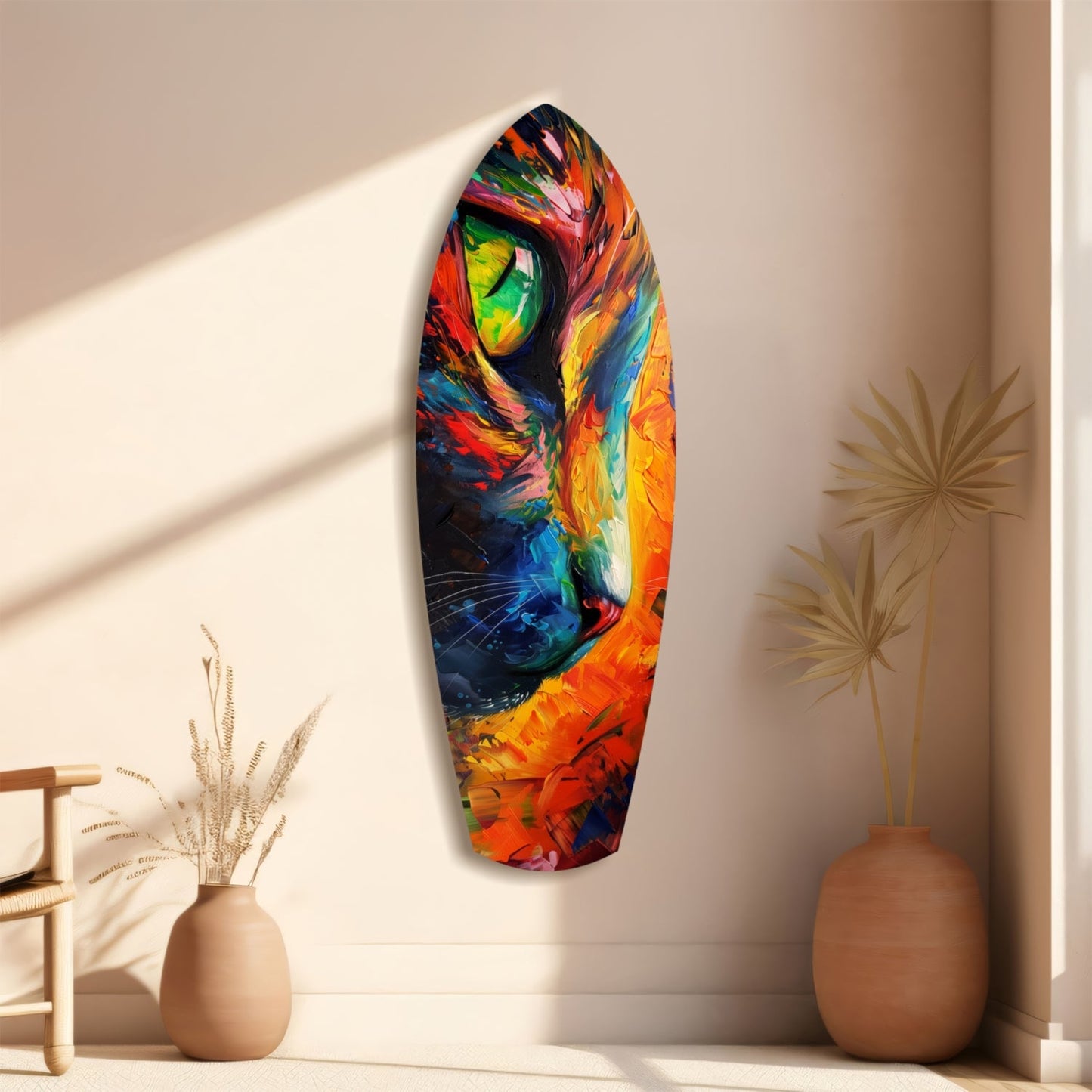 Cat Dream Glass Wall Art, Dreamy Cat Decor Print