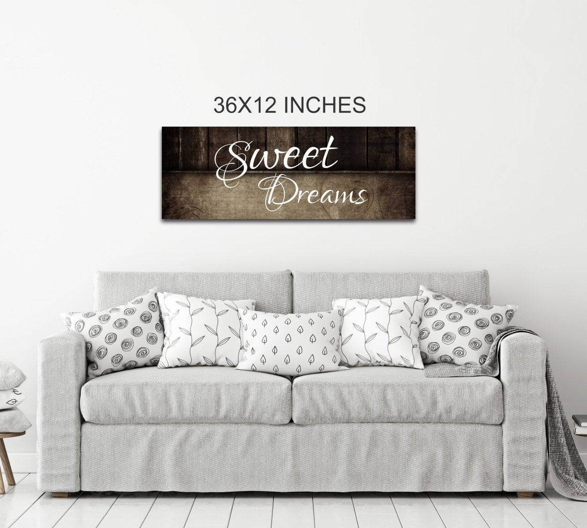 Sweet Dreams Above Bed Canvas Wall Art
