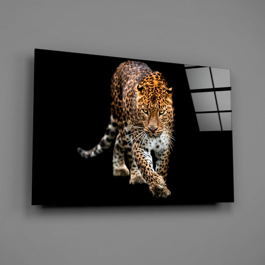 Leopard Glass Wall Art - Wildlife