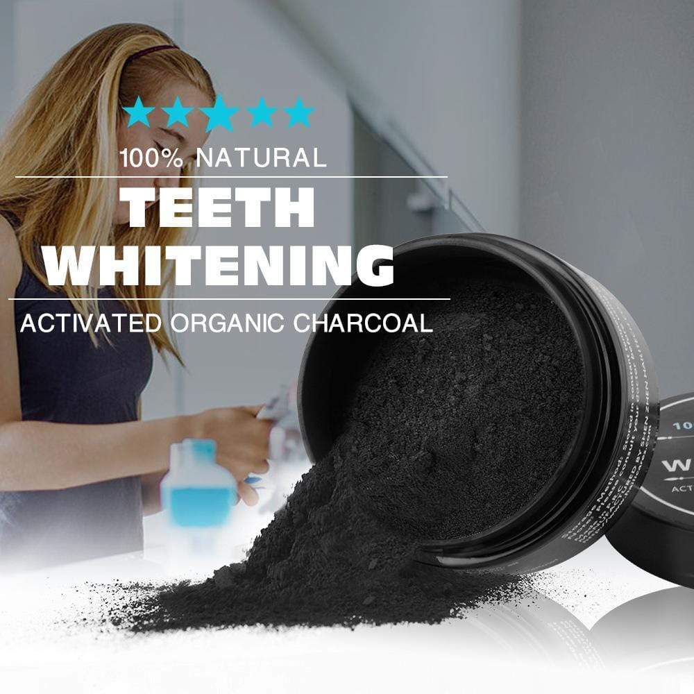Image of 100% Natural and Organic Activated Charcoal Teeth Whitening 