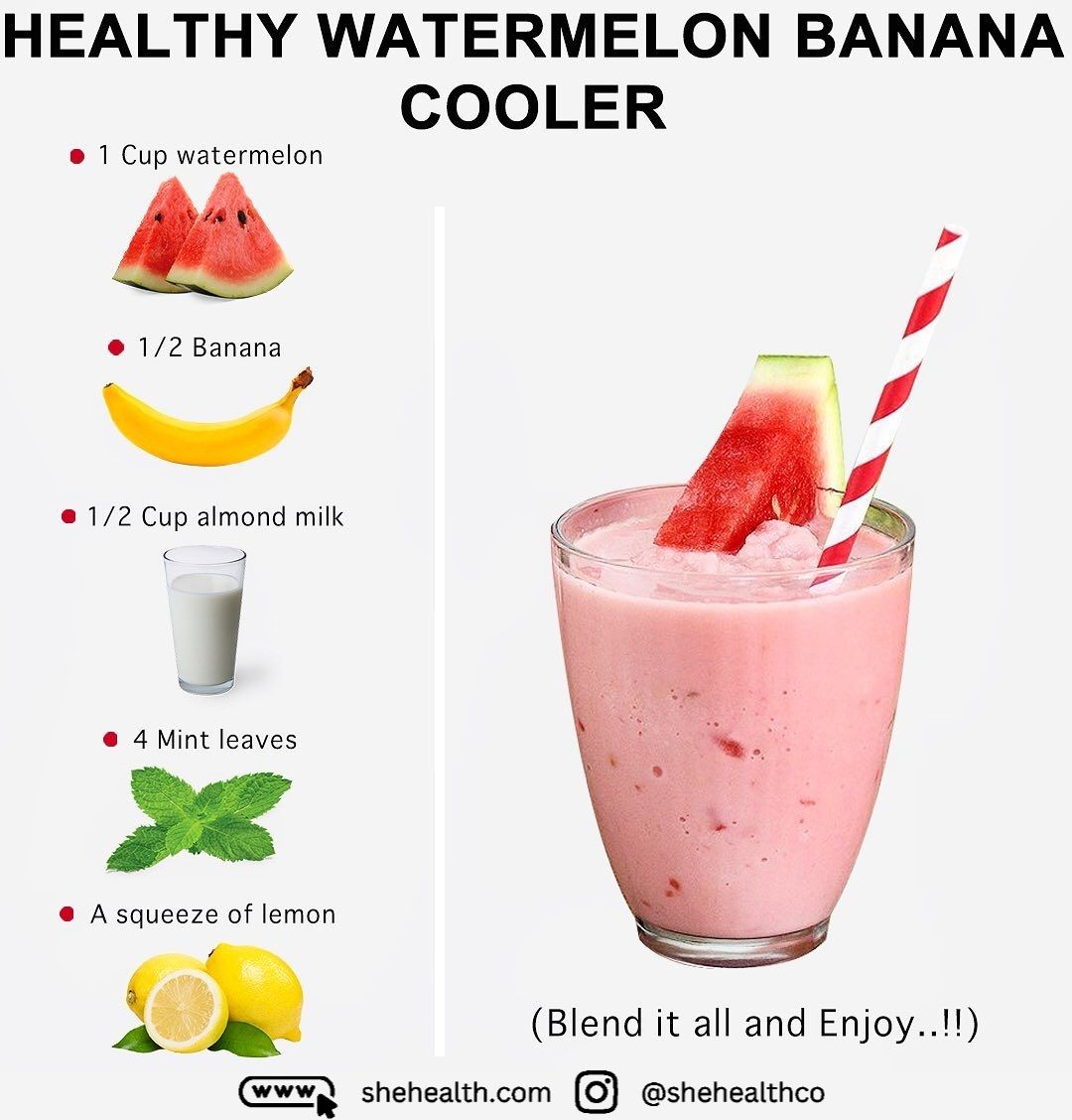 Stay Cool and Hydrated with a Healthy Watermelon Banana Cooler