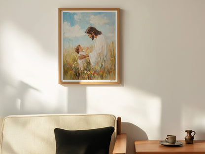 Childlike Faith Christian Wall Art Print