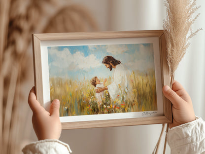 Childlike Faith Christian Wall Art Print