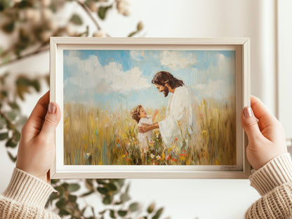 Childlike Faith Christian Wall Art Print