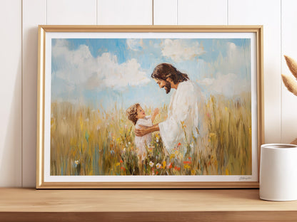 Childlike Faith Christian Wall Art Print