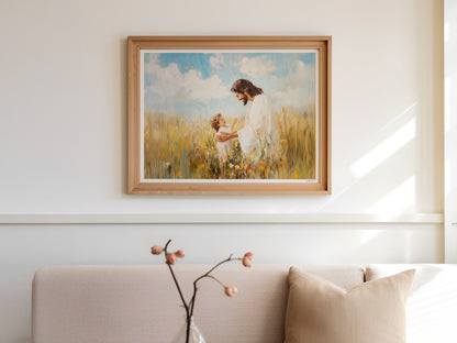 Childlike Faith Christian Wall Art Print