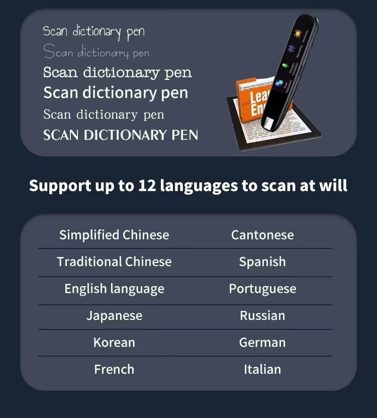 SmartScan Translator Pen - Break Language Barriers Instantly