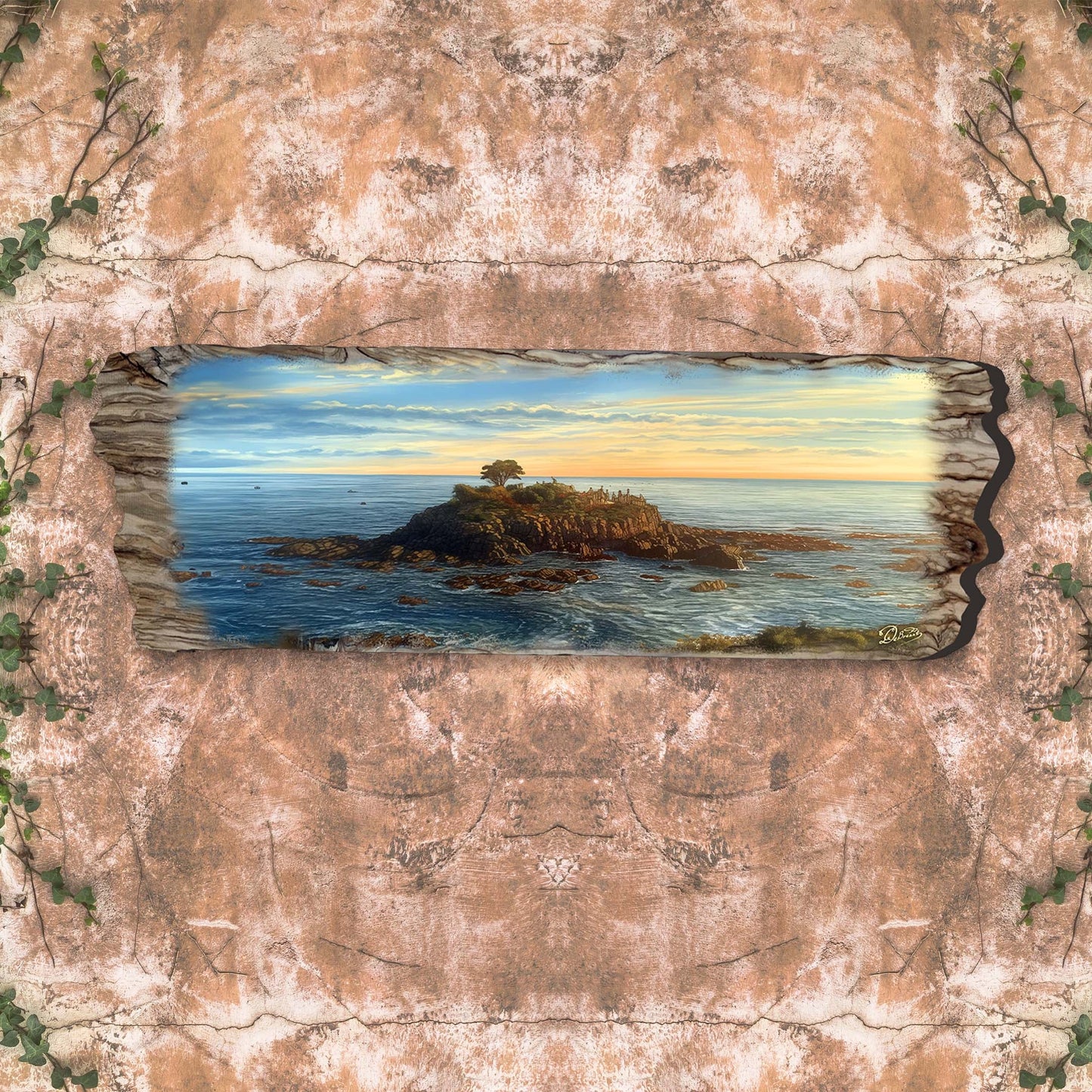 Ocean View Wood Wall Art - Coastal Seascape Decor