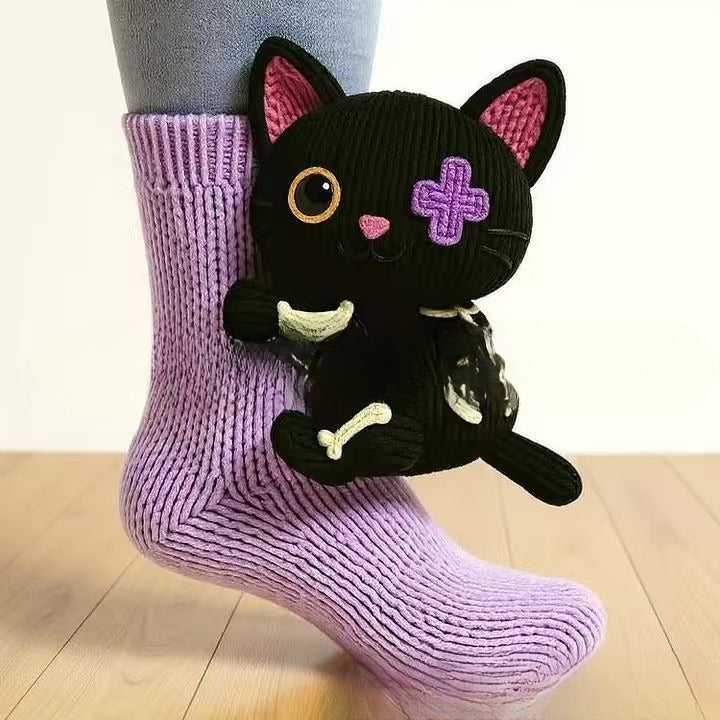 Cute Animal Socks: 3D Plush Friends for Your Feet