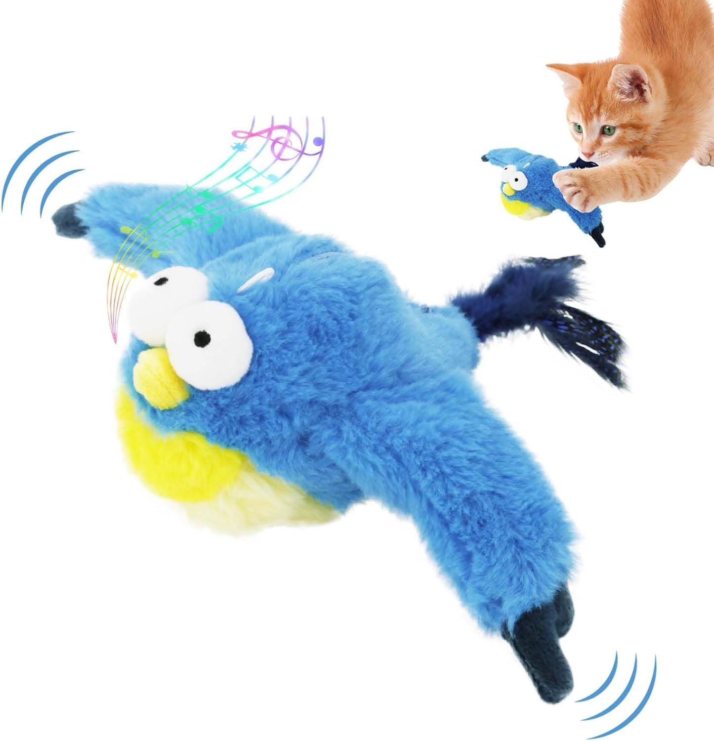 Interactive Chirping Bird Cat Toy – Keep Indoor Cats Busy & Happy