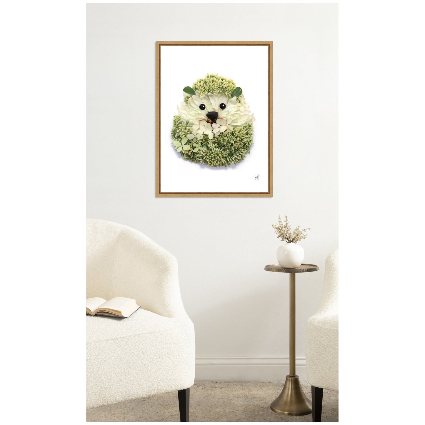 Hedgehog Framed Canvas Wall Art