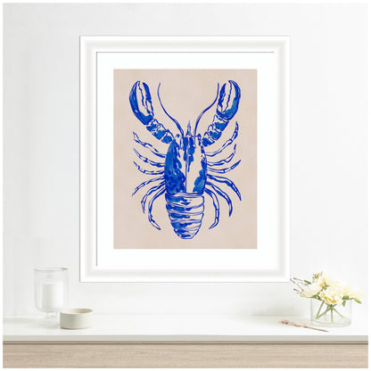 Framed Art Lobster by Nikita Jariwala