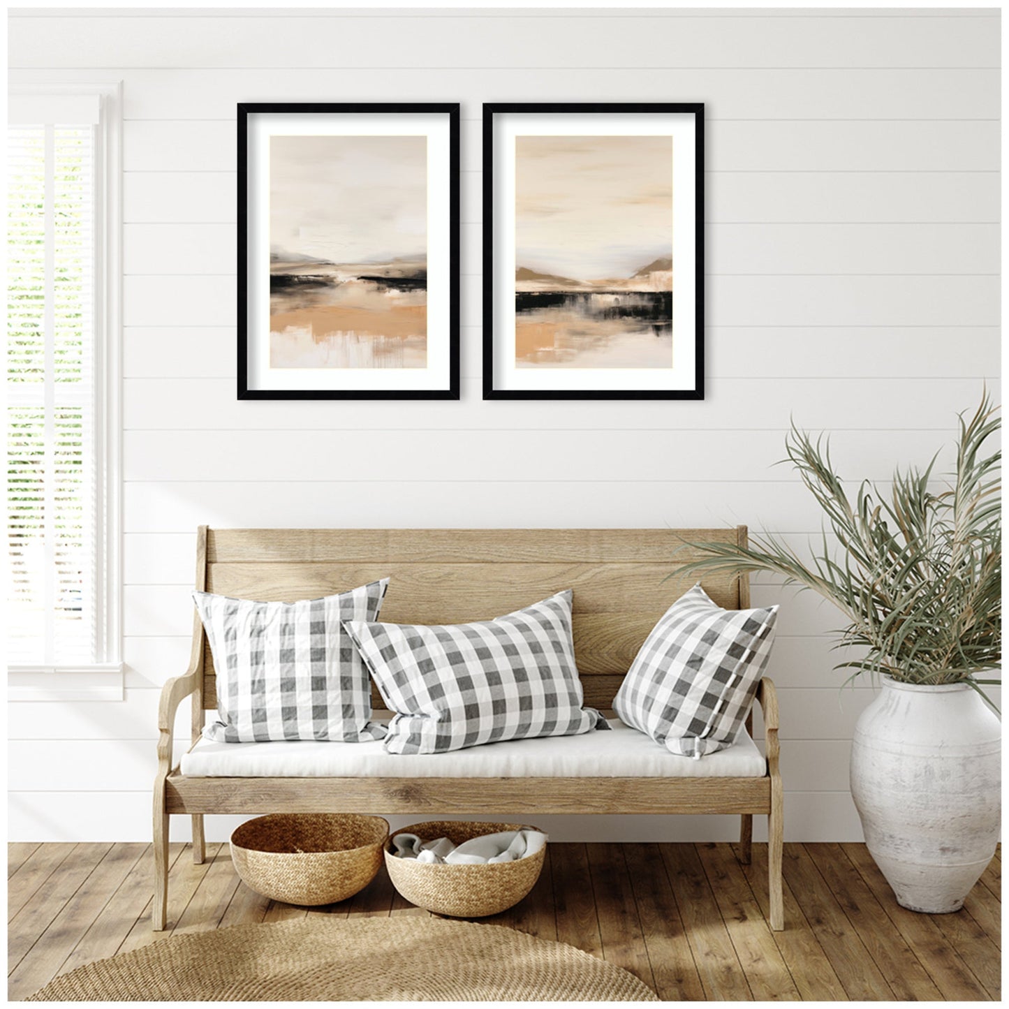 Peaceful Landscape Wall Art Set of 2 Prints