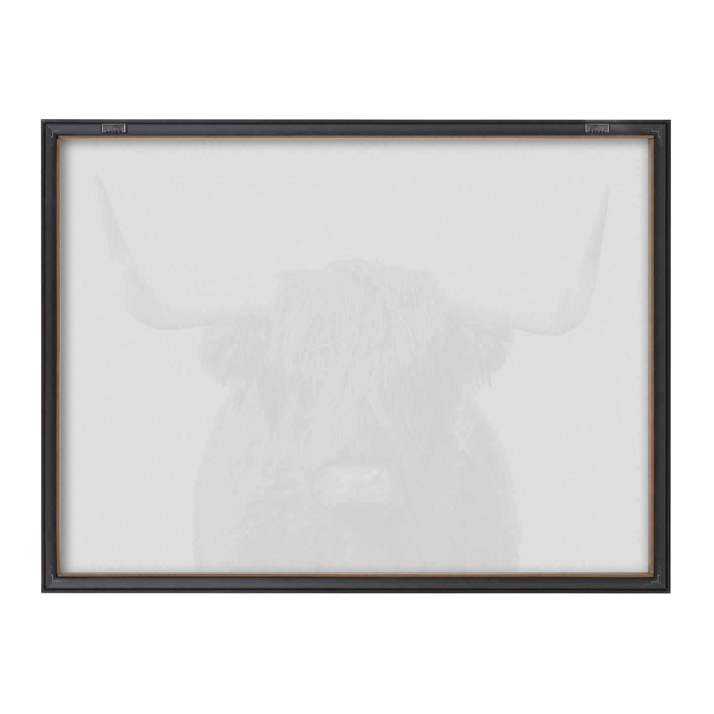 Highland Cow Portrait Framed Wall Art Print