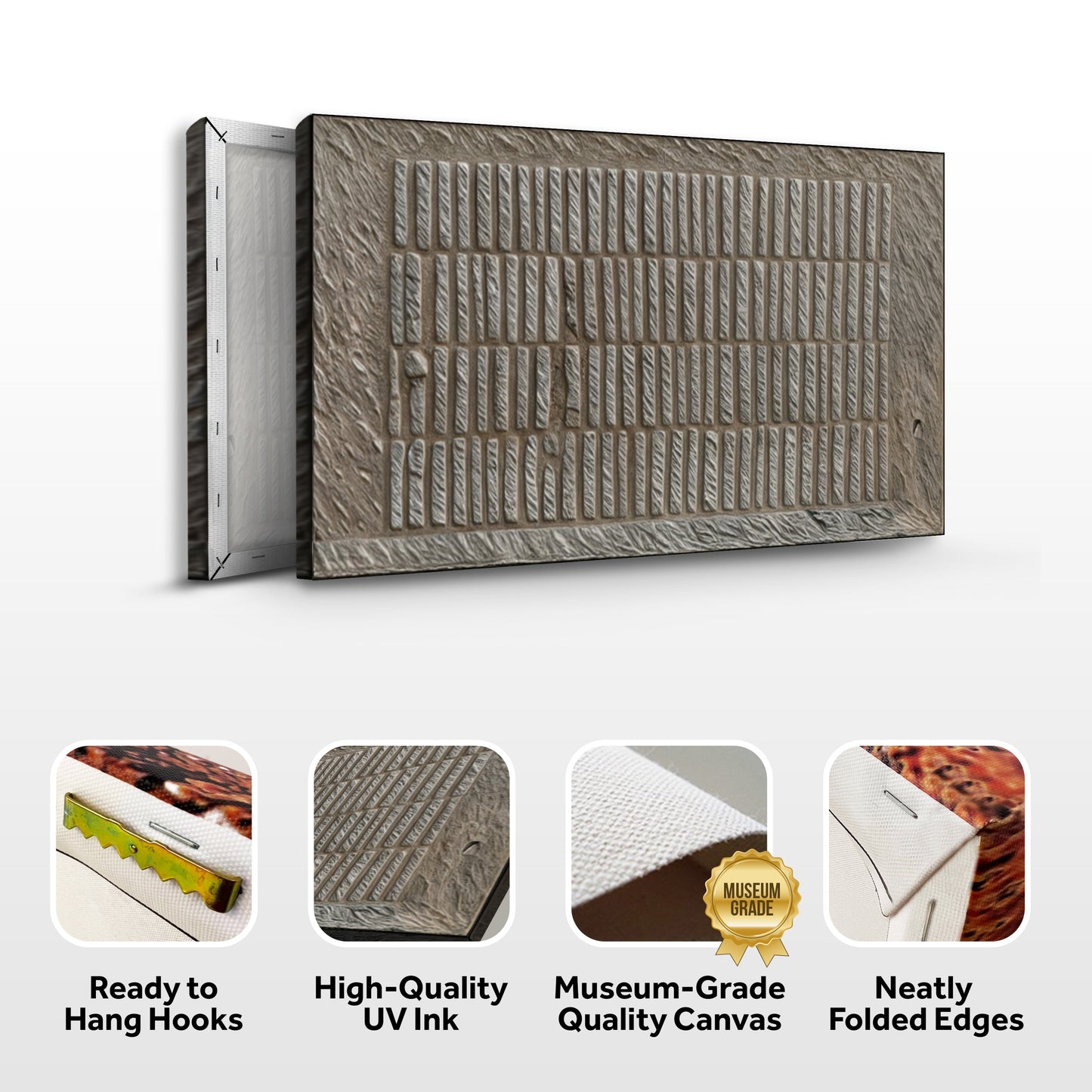 Stone Pattern Minimalist Canvas Wall Art